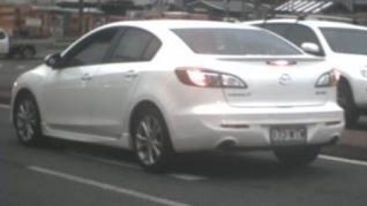 Another photo of the Mazda which was stolen from Molendinar with a baby in the back. Picture: QPS