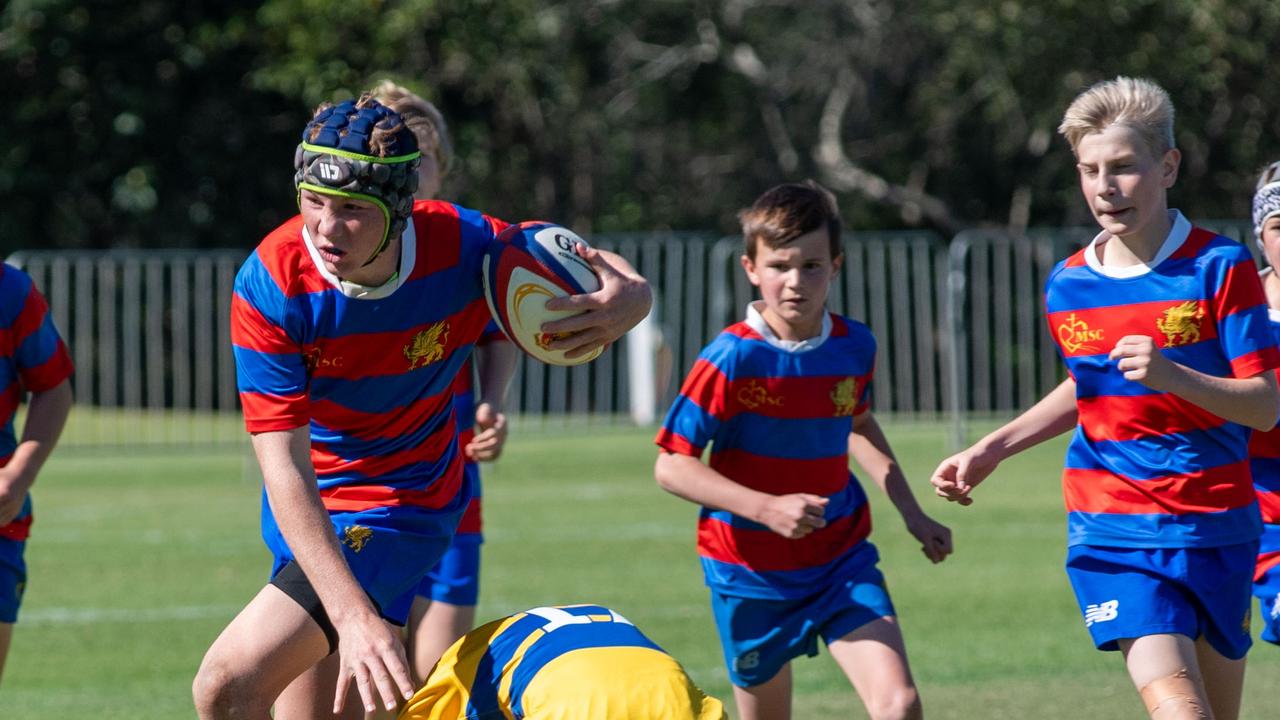 Downlands 13A vs TGS 13A. 2024 O'Callaghan Cup day at Downlands College. Photo by Nev Madsen