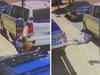 Shock moment car smashes into teens