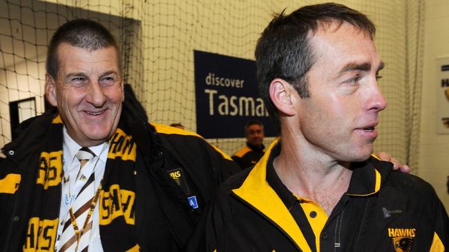 Jeff Kennett has enjoyed some happy days with Alistair Clarkson.