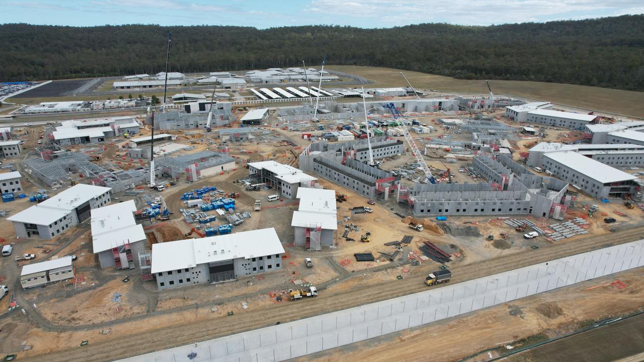 Construction work is underway for a new high-security prison 12km northeast of Gatton, with the 1536-bed centre to be called the Lockyer Valley Correctional Centre. Photo: Corrective Services Queensland.