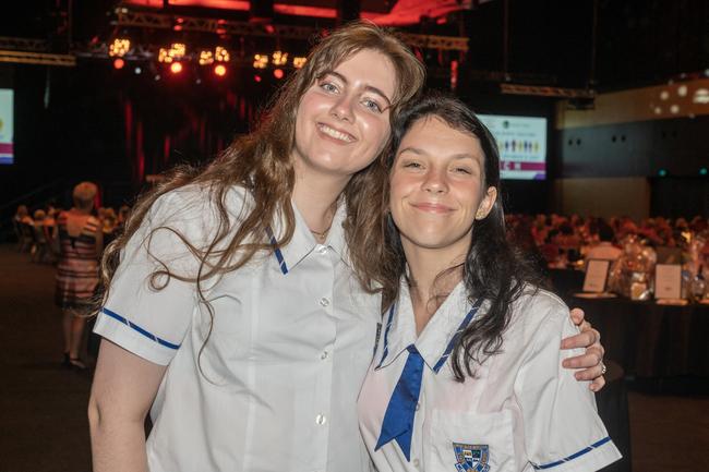 Lilly Woods and Alex Penrose at the Zonta Club of Mackay Inc International Women's Day Luncheon at the MECC Sunday March 5 2023 Picture: Michaela Harlow