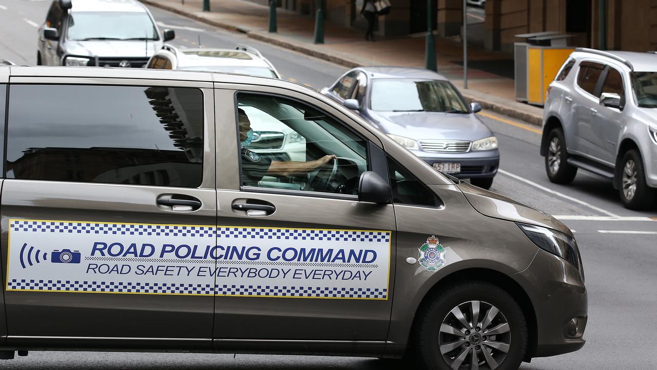 A police car patrols a local street in Brisbane. (Photo by Jono Searle/Getty Images)