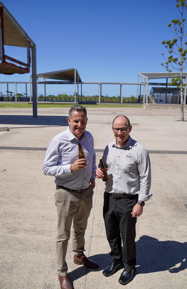 ReNew Mackay property developers Craig Percival and Sean Kelly have won the tender to develop land in Mackay's Waterfront Priority Development Area. Picture: Tara Miko