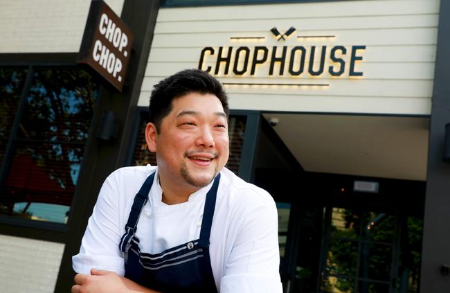 Scott pictured at the new Chophouse, which has opened in Centenary Square today.