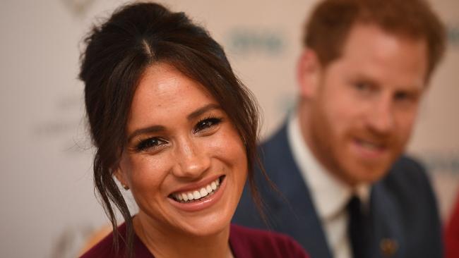 Harry and Meghan’s claims of racism have triggered contrasting responses from the royal family. Picture: AFP