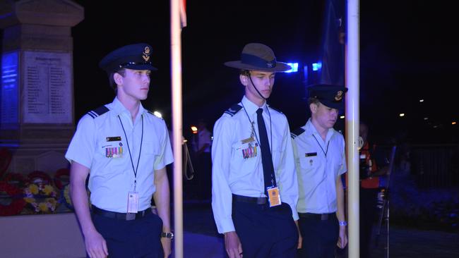 Thousands of people turned out to mark the Gallipoli centenary at the Southport Dawn Service this morning. Photo: Tanya Westthorp