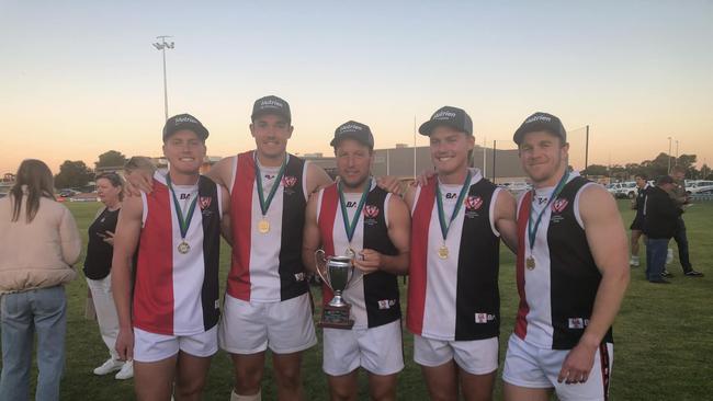 Jayden Hendry (second from right) representing the APFL. Picture: Balaklava Football Club