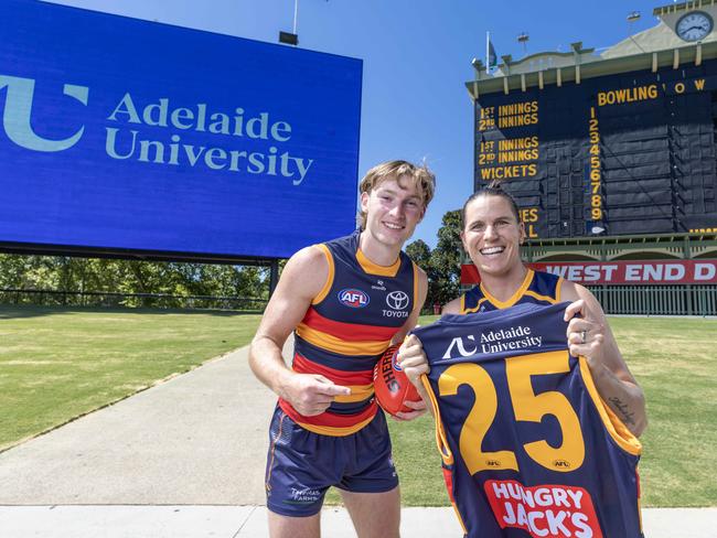 New look for Crows guernsey as footy club swoops partnership