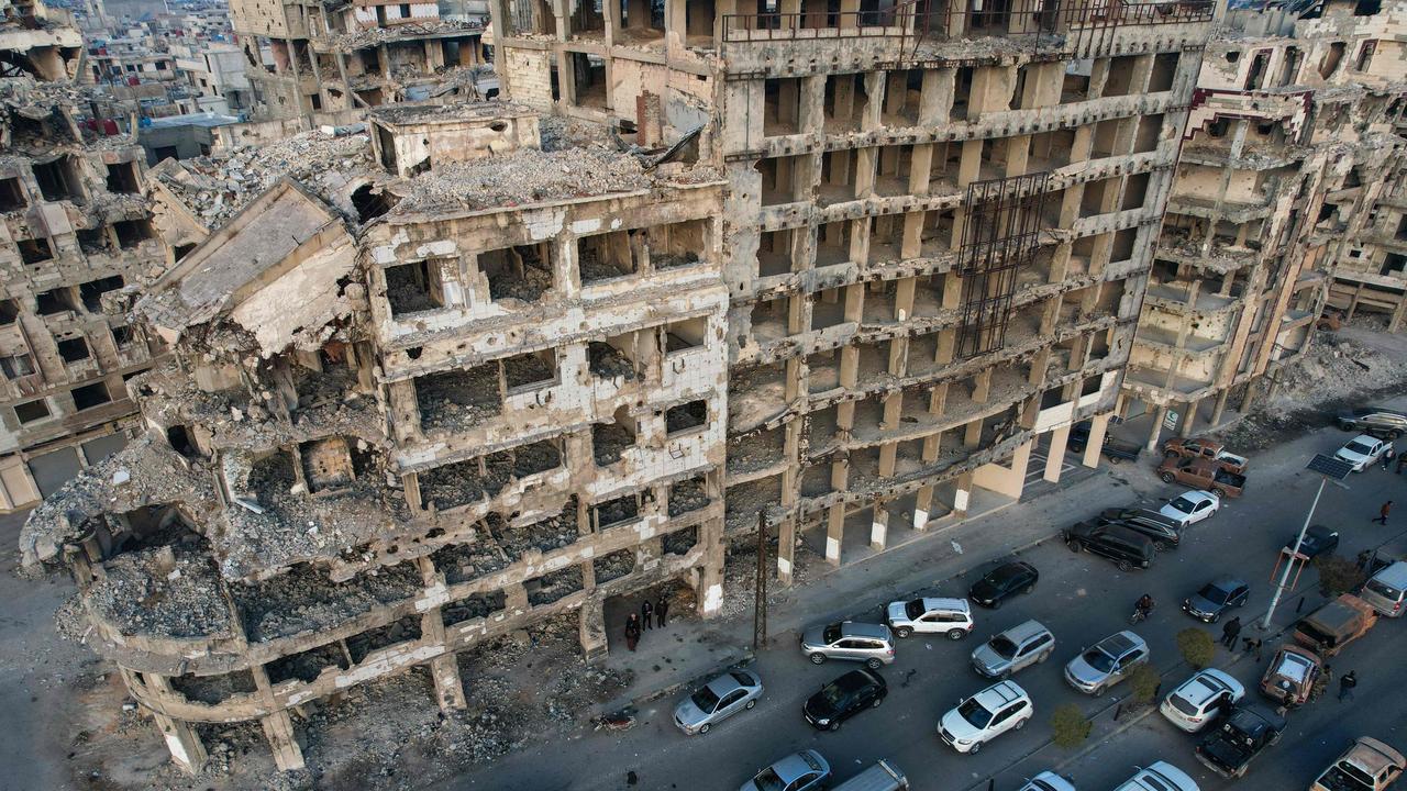 An aerial view of the Syrian central city of Homs. Picture: Aaref Watad/AFP