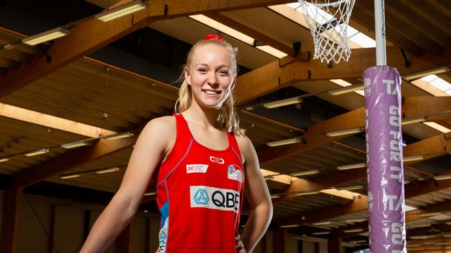 NSW Swifts player Tayla Fraser has gone from training partner to making it onto the court for the NSW Swifts in Super Netball 2019.