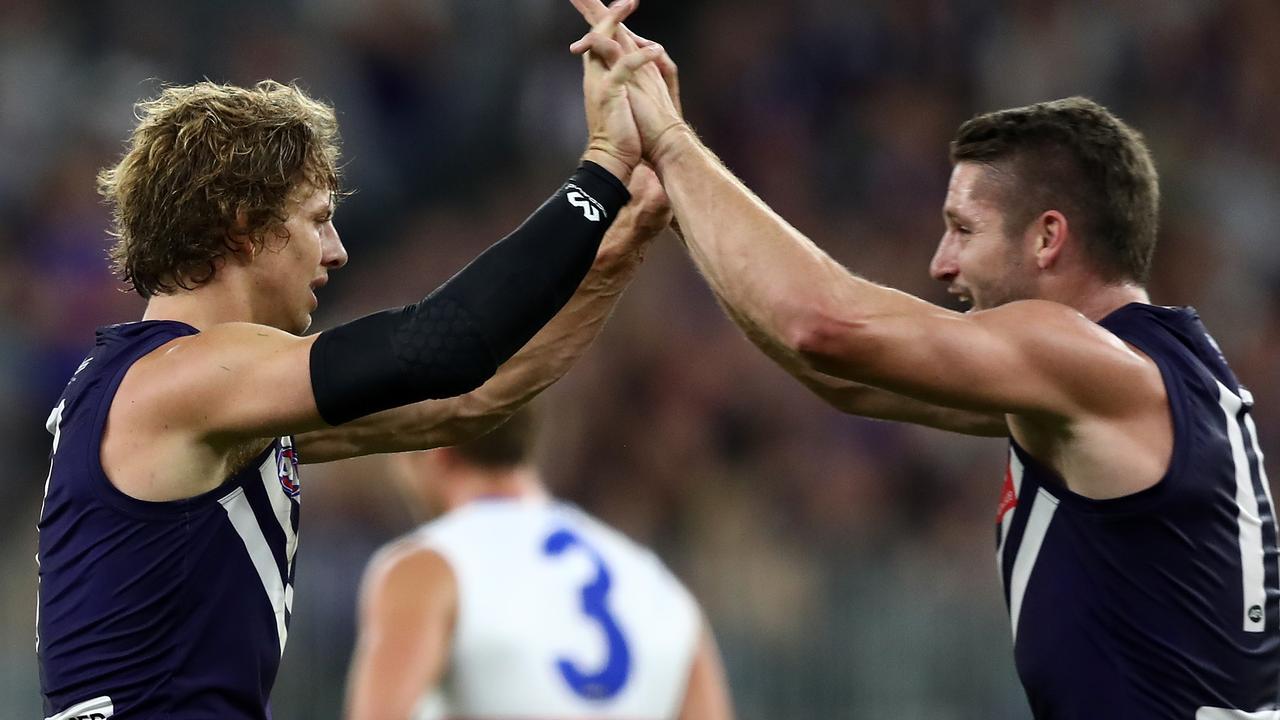 Nat Fyfe had his usual influence. Pic: AAP