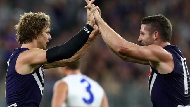 Nat Fyfe had his usual influence. Pic: AAP