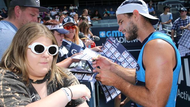 Geelong has been guaranteed up to nine matches a year. Picture: Mike Dugdale