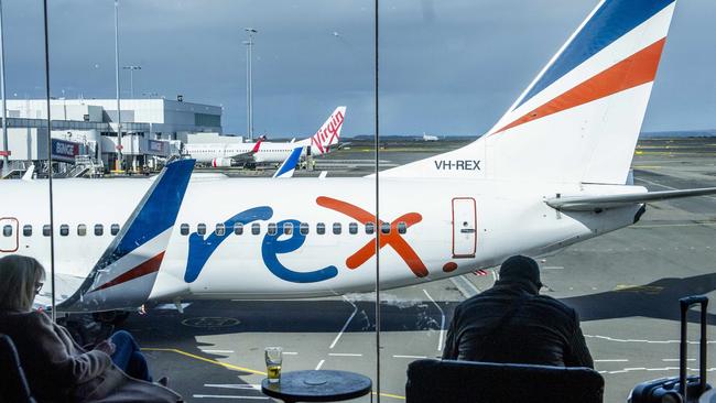 Rex entered voluntary administration last week and is seeking a buyer to continue its regional services. Picture: NewsWire / Jeremy Piper