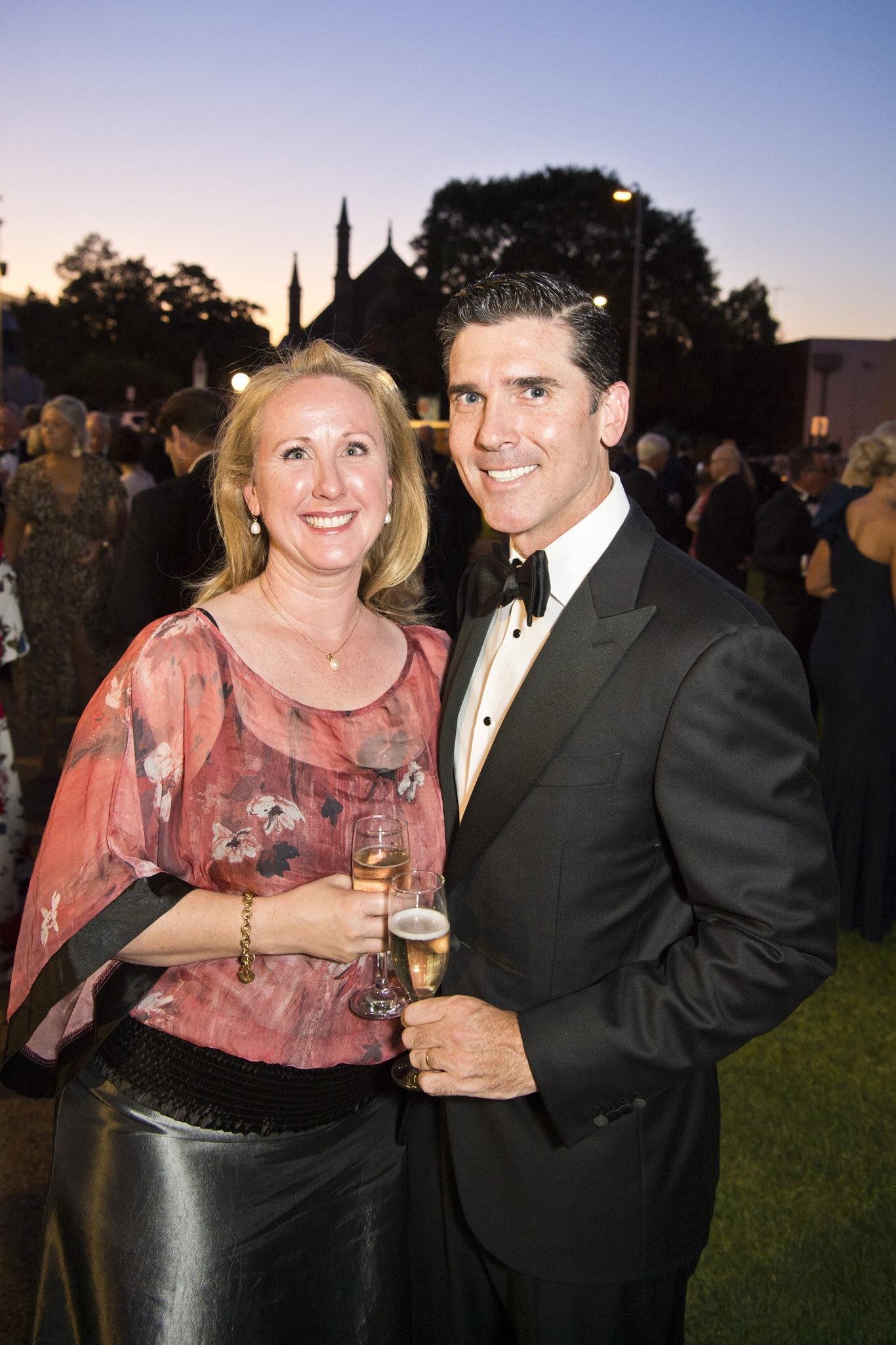 Priscilla and Damian Bell attend the Order of St John gala dinner at Empire Theatres, Saturday, October 26, 2019. Picture: Kevin Farmer