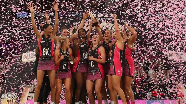 All 80 players in the Super Netball competition, including the premiership-winning Adelaide Thunderbirds, come off contract at the end of September. Photo: Getty Images