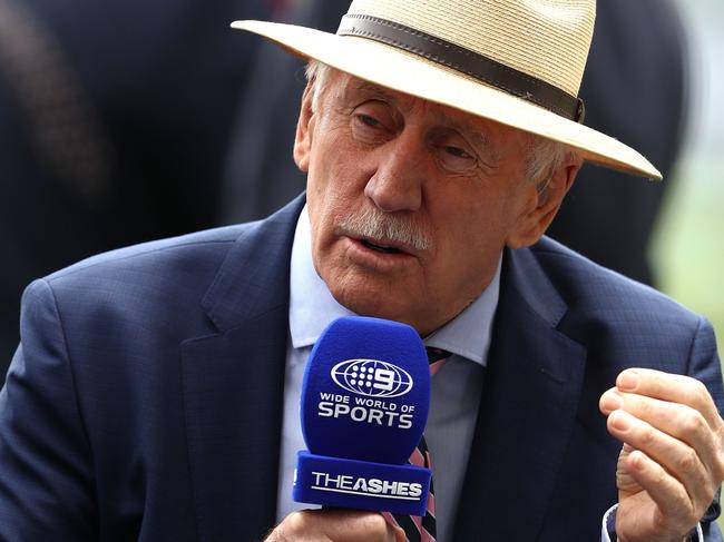 ADELAIDE, AUSTRALIA - DECEMBER 02:  Former Australian Captain Ian Chappell  commentates on during day one of the Second Test match during the 2017/18 Ashes Series between Australia and England at Adelaide Oval on December 2, 2017 in Adelaide, Australia.  (Photo by Ryan Pierse/Getty Images)