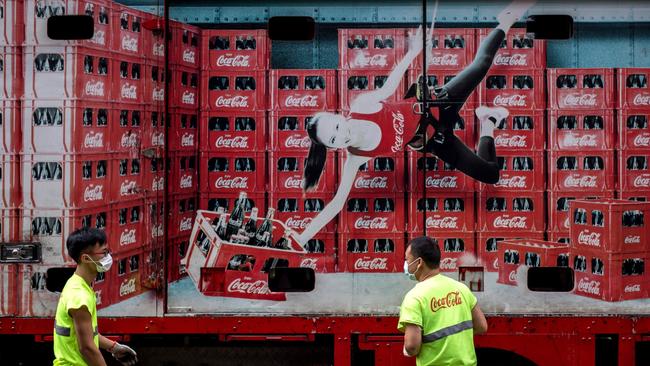 Coca-Cola grocery sales have been higher than on-the-go sales during the pandemic. Picture: Paul Yeung/Bloomberg