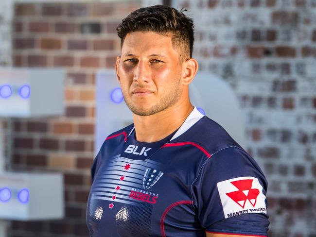 2018 Vodafone Super Rugby launch at Brisbane Powerhouse. Melbourne Rebels captain Adam Coleman. Photo: RUGBY.com.au/Stuart Walmsley