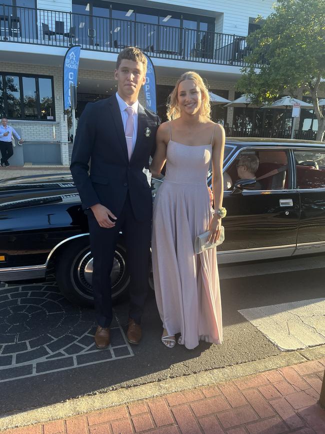 The students of Fraser Coast Anglican College arrive at their formal.