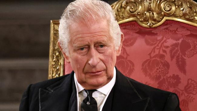 King Charles III has hit the ground running (pictured here during the presentation of Addresses in Westminster on Monday). Picture: Henry Nicholls-WPA Pool/Getty Images