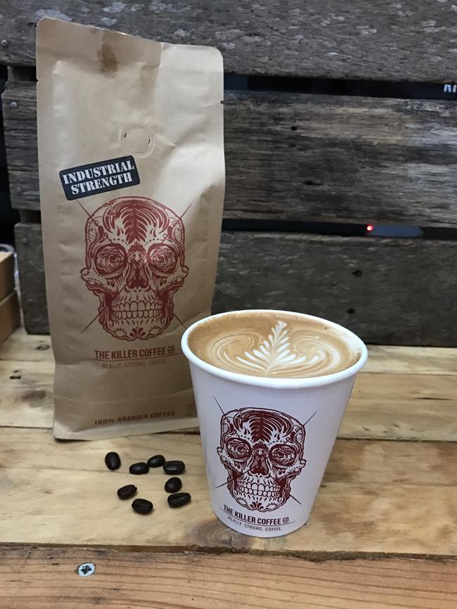 Killer Coffee also has a regular cup as well