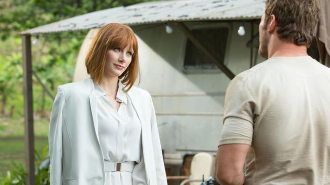 Dallas Howard seen in the debut Jurassic movie, released in 2015. Picture: Universal Pictures Australia/Chuck Zlotnick.