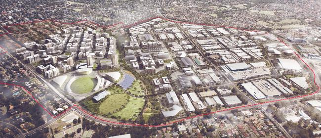 An overview of the Castle Hill Showground precinct.