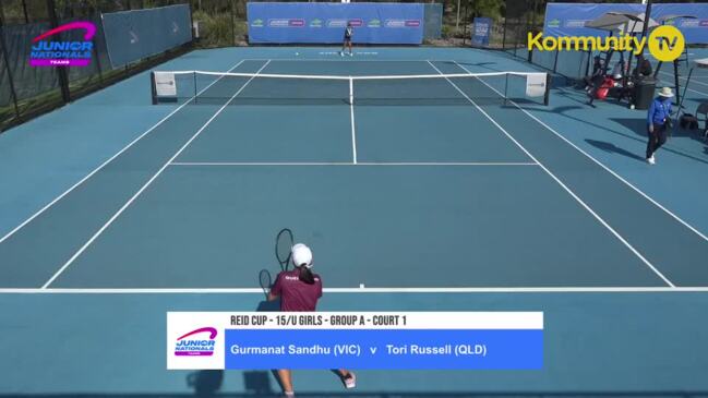 Replay: Gurmanat Sandhu (Victoria) v Tori Russell (Queensland)  - Australian Junior Teams Championships U15