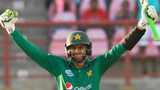 Shoaib Malik scored a ton in the third ODI against the West Indies.