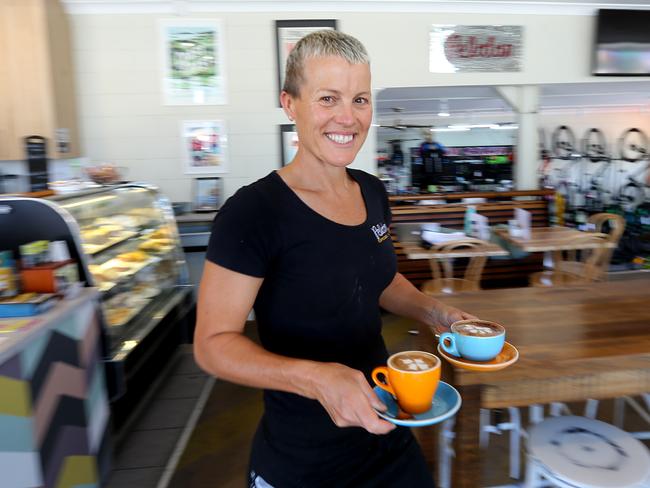 Nicole Bann-Murray plans to keep her Peloton Cafe in Port Macquarie open all weekend. Picture: Nathan Edwards