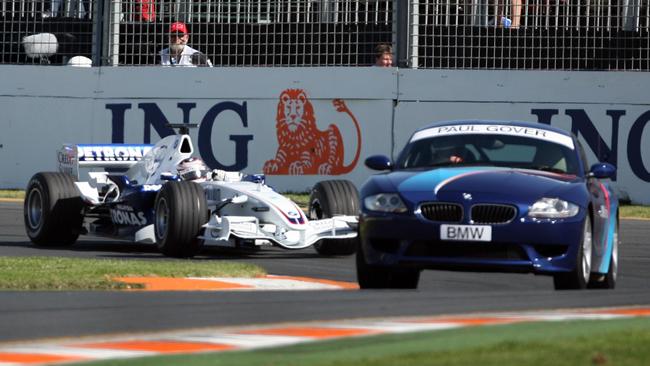 Road cars are a rare sight at a track usually reserved for Grand Prix machines.