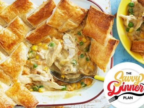 Savvy Dinner Plan's Quick French onion chicken pie.