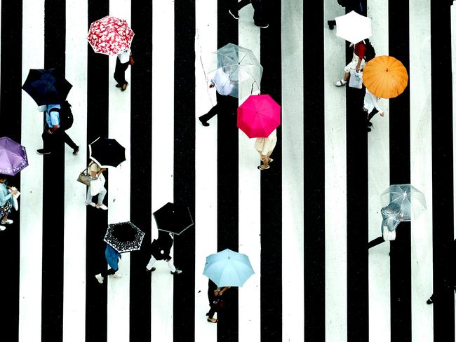 Makoto Nishikura from Japan says of this image, Colorful Umbrellas: ‘My idea was good contrast of colourful umbrellas and black-and-white stripe image. I took this photo in rainy day of June 13th 2017 from the top of a building in Ginza Tokyo looking down the crossing.