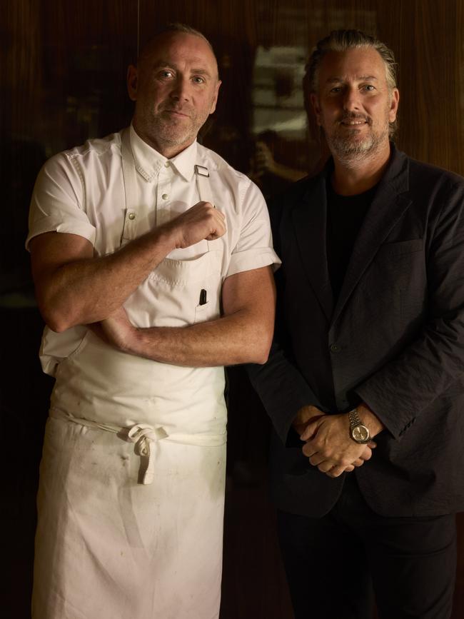 The International’s chef Joel Bickford with The Point Group CEO Brett Robinson. Picture: Jonny Valiant