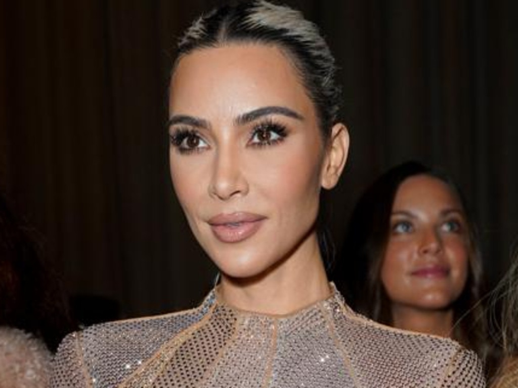 Kim Kardashian appeared to be growing her natural roots out at Fashion Week last month. Pictures: Realtor/MLS/Compass