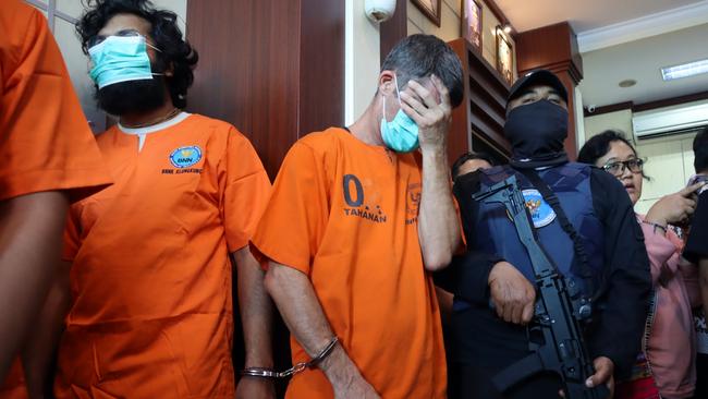 Australian Puridas Robinson after being arrested. Picture: Lukman S. Bintoro