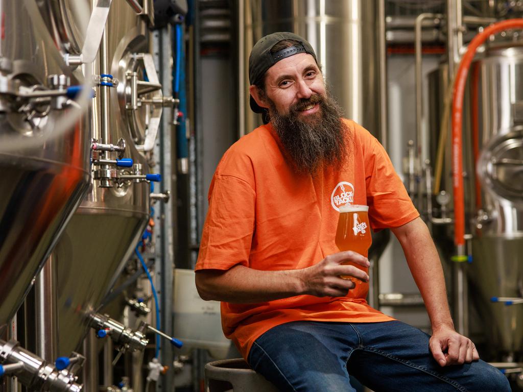 Block and Tackle Brewery owner Paul Wakelin in Kincumber. Picture: Justin Lloyd