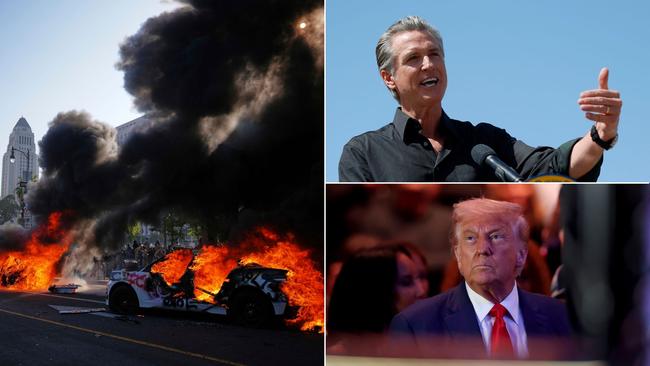 Donald Trump's response to the LA protests was a heavy handed act against Governor Gavin Newsom.