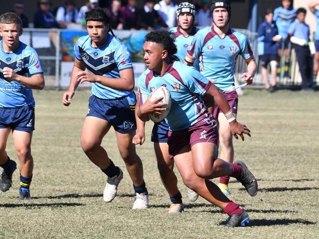 Keebra Park player Tyrel LabanMabel Park v Keebra Park in the Walters Cup.Thursday August 18, 2022. Picture, John Gass