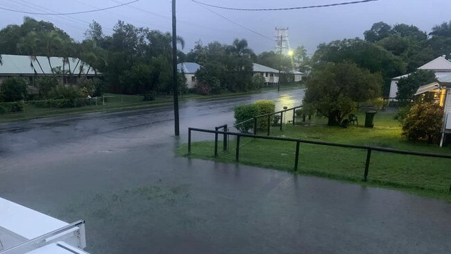 Ben Robinson captured this photo of water pooling in Proserpine.