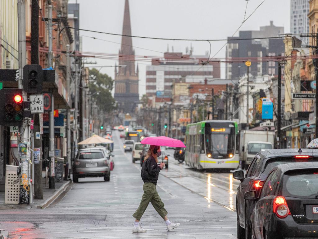 City-goers are bracing for a combination of rain and heat on Thursday. Picture: Jason Edwards