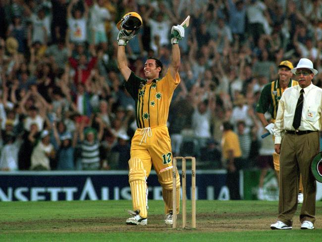 Michael Bevan was involved in some of Australia’s greatest moments. Picture: Getty Images