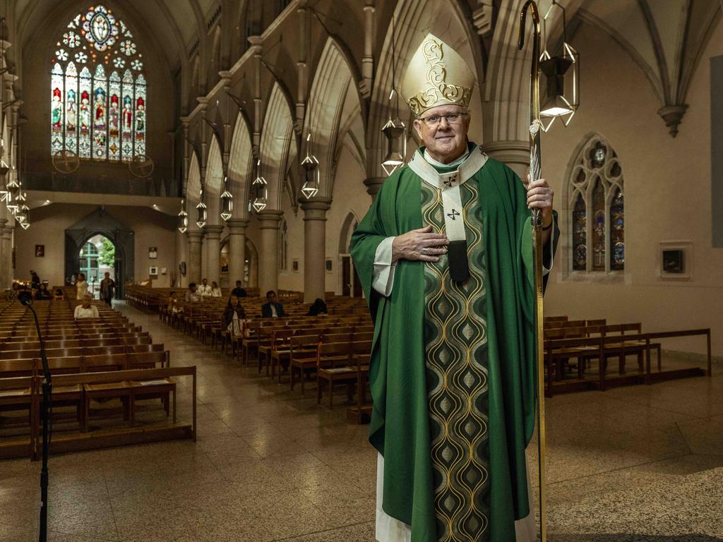 Archbishop Mark Coleridge at St Stephen's Chapel in Brisbane. Photo: Glenn Hunt