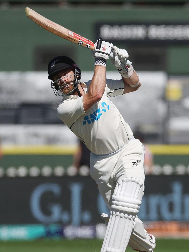 New Zealand's Kane Williamson had a ‘rocks or diamonds’ year in 2023, but scored a double hundred at the Basin Reserve in Wellington in March. Picture: Marty Melville / AFP.