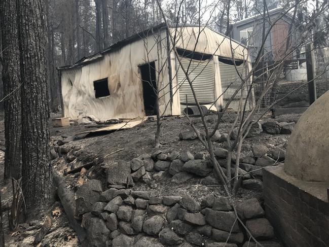 Katrina Condie's family home was burnt to the ground after the fires that swept through Conjola Park in NSW