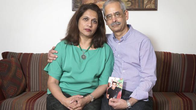 Reva and Jayant Chitnis just want answers about their son’s disappearance. Picture: Sarah Matray