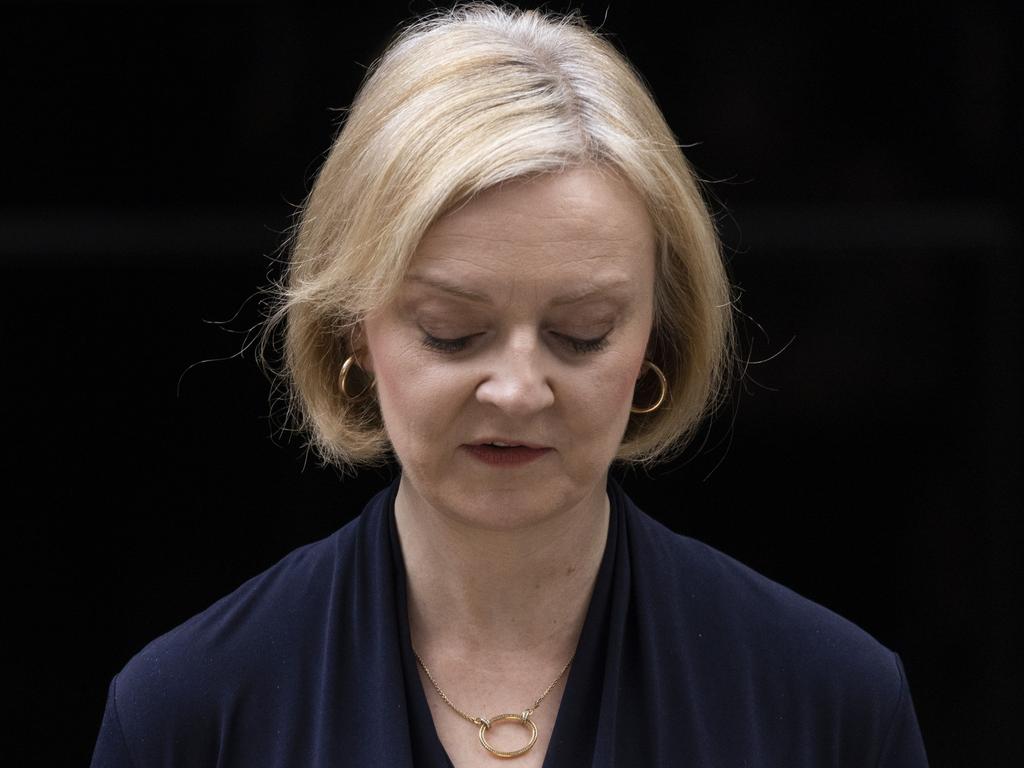 The British pound sank against the dollar Friday on political uncertainty after the resignation of UK Prime Minister Liz Truss.