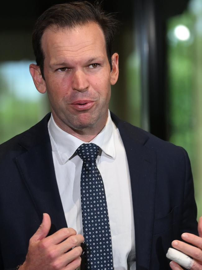 Liberal Senator Matt Canavan took aim at the Albanese government. Picture: Dan Peled / NCA NewsWire